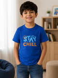 New York Kids "Stay Chill" Premium Cotton Graphic T-Shirt | Soft, Breathable & Durable Everyday Wear