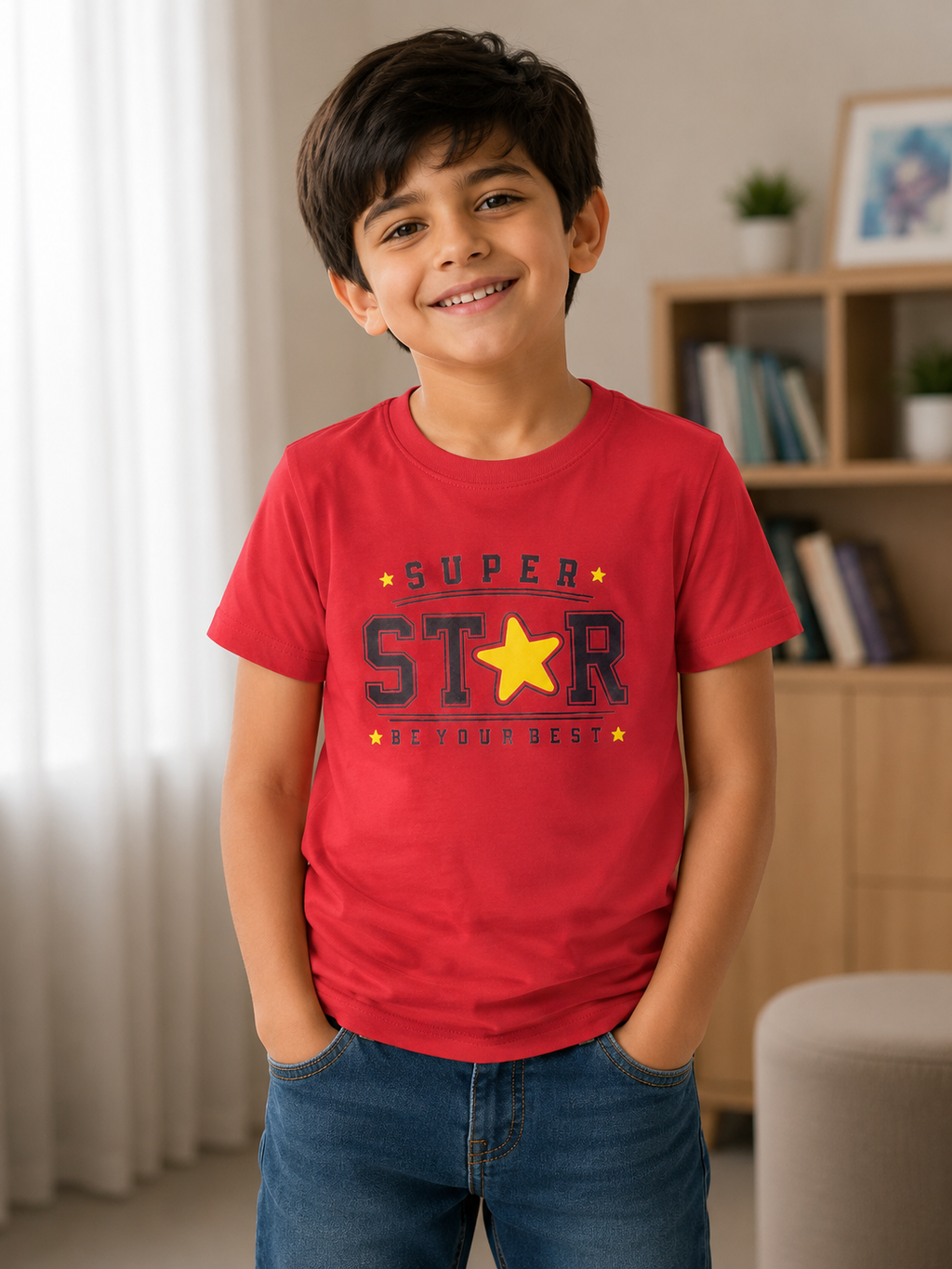 New York Super Star Premium Kids Cotton T-Shirt
