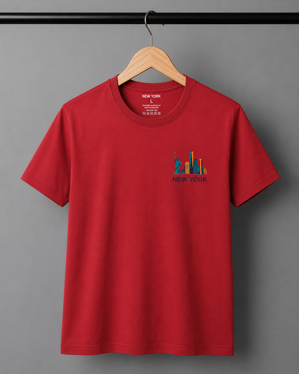 New York Skyline Signature Cotton T-Shirt for Men