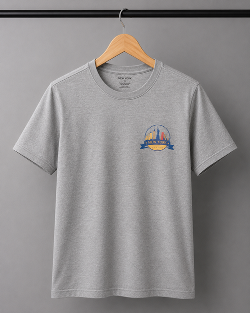 New York City Premium Cotton Crew Neck T-Shirt