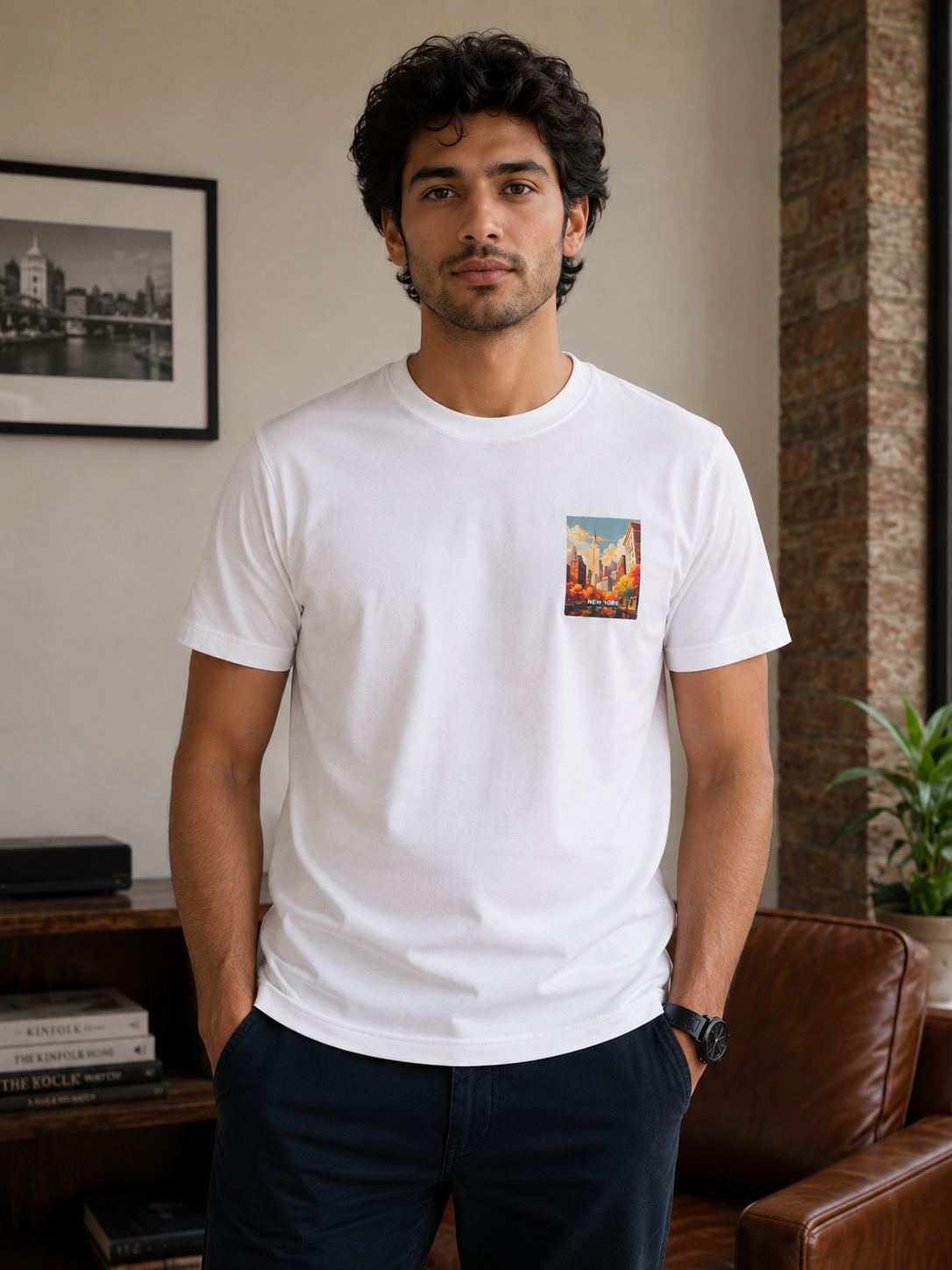 New York Premium Cotton Graphic T-Shirt