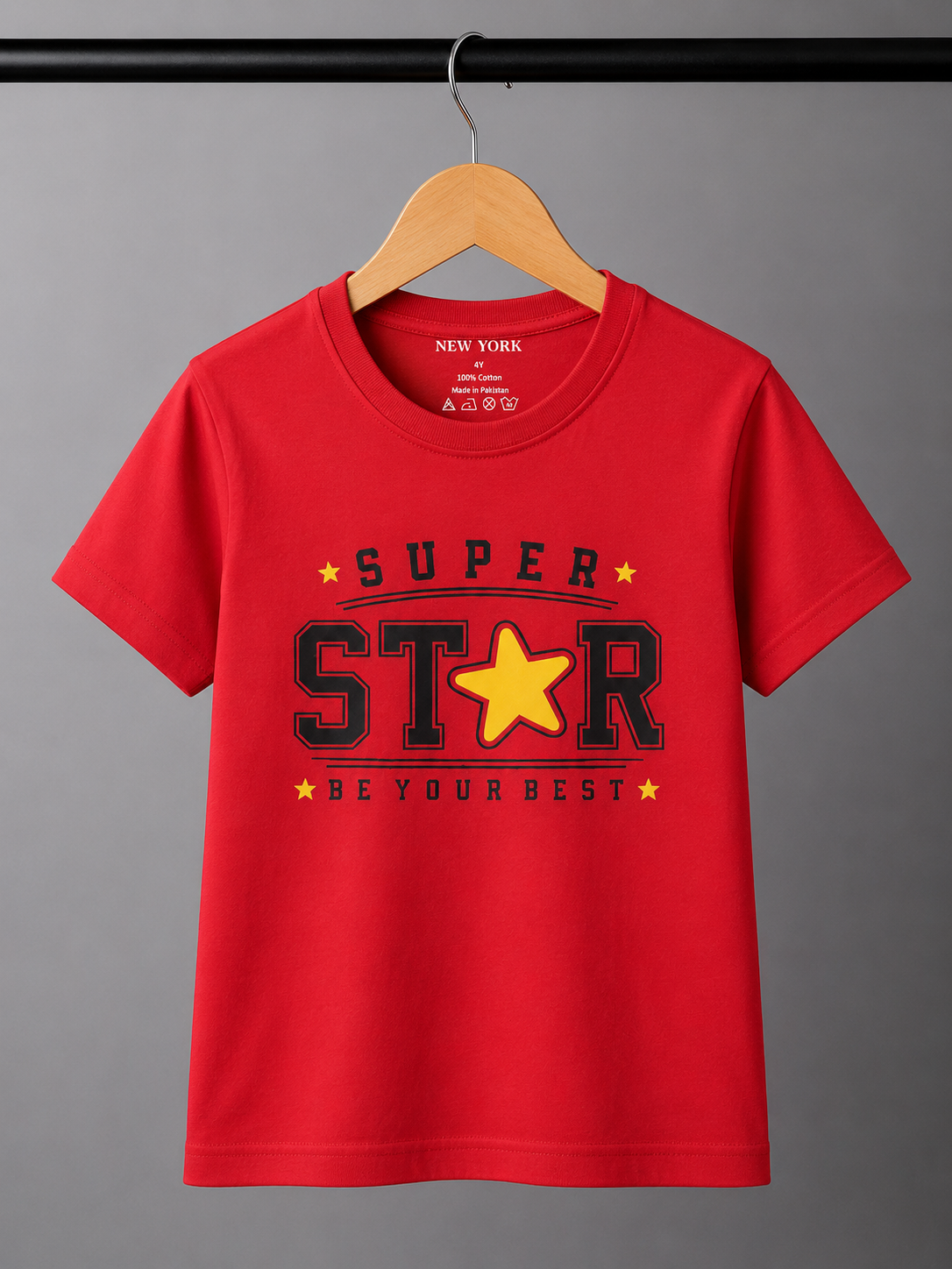 New York Super Star Premium Kids Cotton T-Shirt